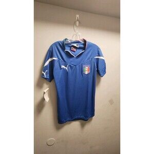 Vintage Italy Puma 2003 2004 Home Soccer Jersey Football Shirt Blue Size XXS
